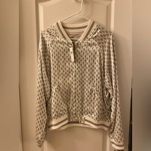 Anthropologie silk feel bomber jacket, NEW w/tags